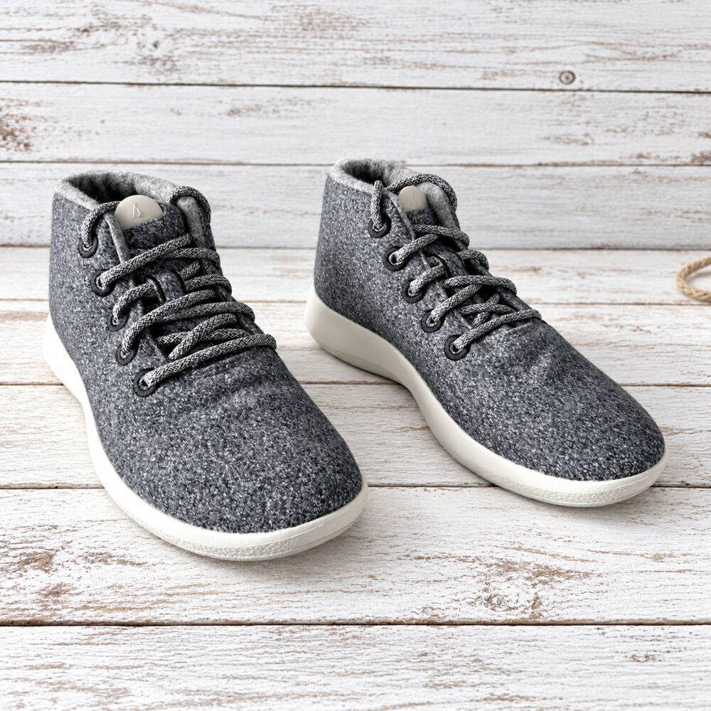 Allbirds Wool Runner-Up Mizzle Women 9 Gray Merino Wool High Top NWOB #1298